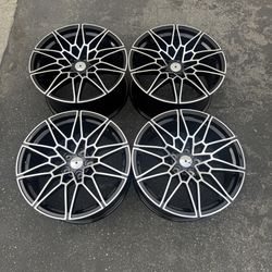New 19 Inch M-Sport Style Rims Wheels 19x8.5 +30 19x9.5 +35 (5x120) CB: 72.56 Staggered Set Fits BMW