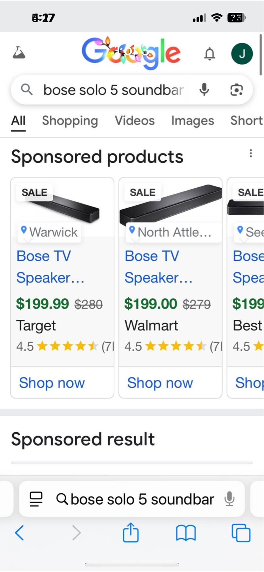 Sound Bar New In Box