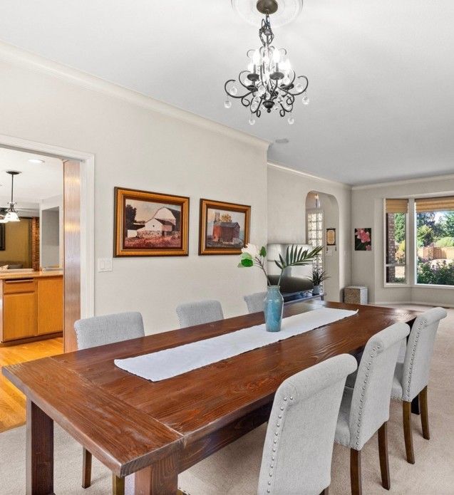 Custom Built Dining Table And Bench