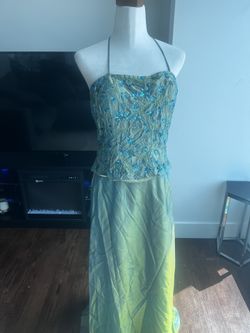 Long Skirt & Beaded Blouse