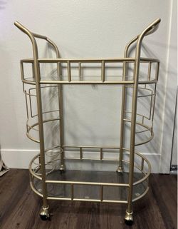 Gold bar cart