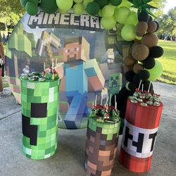 Minecraft Backdrop Cover & Cylinder Cover 