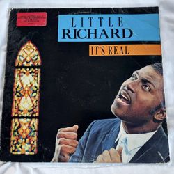 Little Richard It's Real LP Vinyl Record VG  VG gold promo stamp 1962