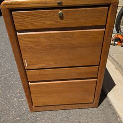 Wood Filing Cabinet 