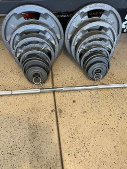 VTX Olympic Weight Set With Bench
