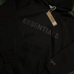 essentials hoodie “black”