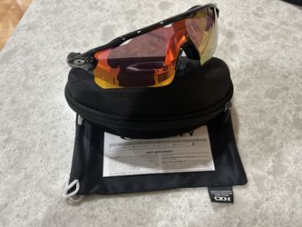 🔥 NEW OAKLEY RADAR EV PATH SUNGLASSESS WITH RED PRIZM LENS