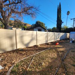 White Vinyl Fence 