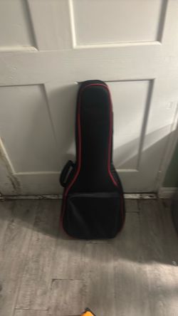 Black Guitar Gig Bag with Red Trim