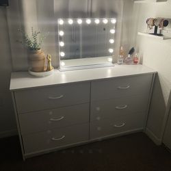 6 drawer dresser with mirror 