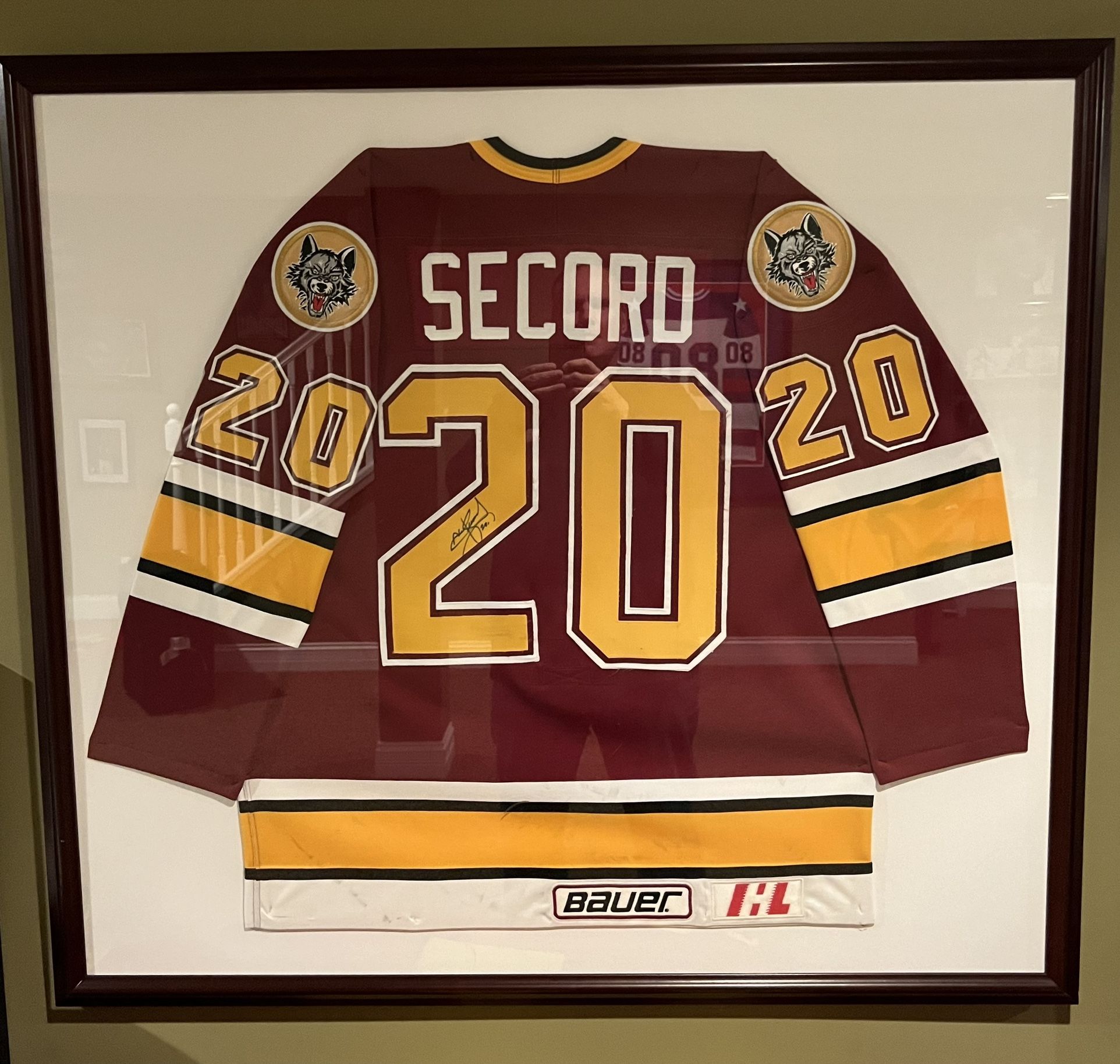 Blackhawks Chicago Wolves Al Secord Authentic Signed Jersey