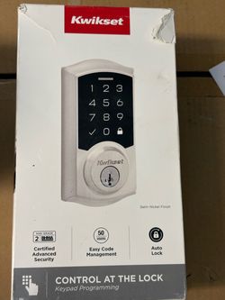 Kwikset Keypad Deadbolt Lock Satin Nickel