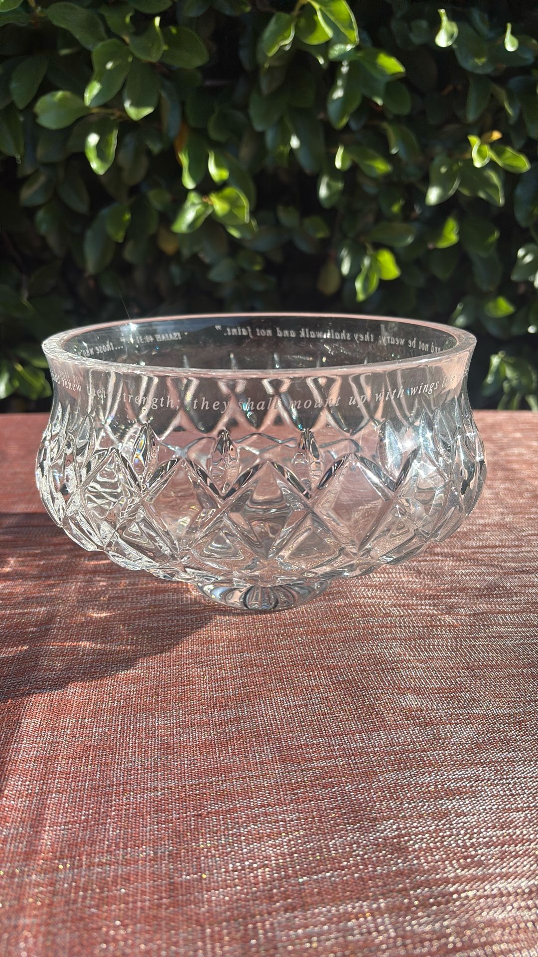 Waterford Lismore Crystal bowl 8”