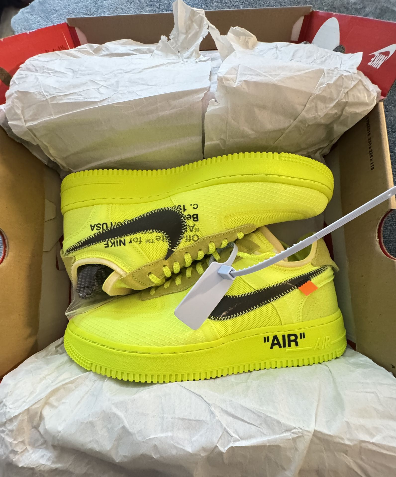 AUTHENTIC NIKE SWOOSH OFF WHITE AIR FORCE LOW