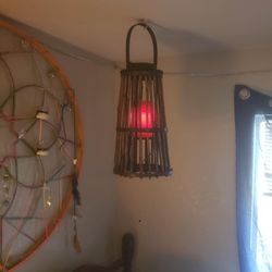Bamboo Hanging Candle Holder