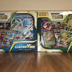 Leafeon and Glaceon Vstar Special Collection 