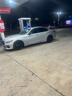 Infiniti Q50 red sport 2016