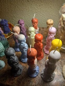No Evil Candles.  All different colors