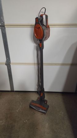Shark rocket ultra-light corded stick vacuum hv301 8.5" cleaning path orange.