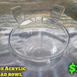 LARGE ACRYLIC SALAD BOWL WITH LID