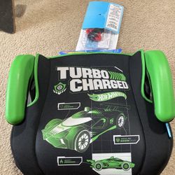 Backless Car Seat Hot Wheels Gamer Travel Booster Kids 4-10 40-100lb Height 57in