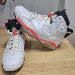 Nike Air Jordan Retro 6 Infrared White