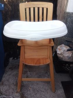 Eddie Bauer wooden high chair $40