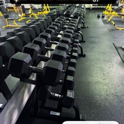 Rubber Hex Dumbbell Sets ~ 55-75lb Set or 55-100lb Sets ~ Brand New 💪 