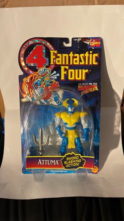 1995 Toy Biz - Marvel Fantastic Four Attuma Action Figure w/Sword Slashing - MOC