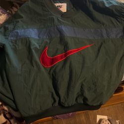 Vintage Nike V Neck Windbreaker 