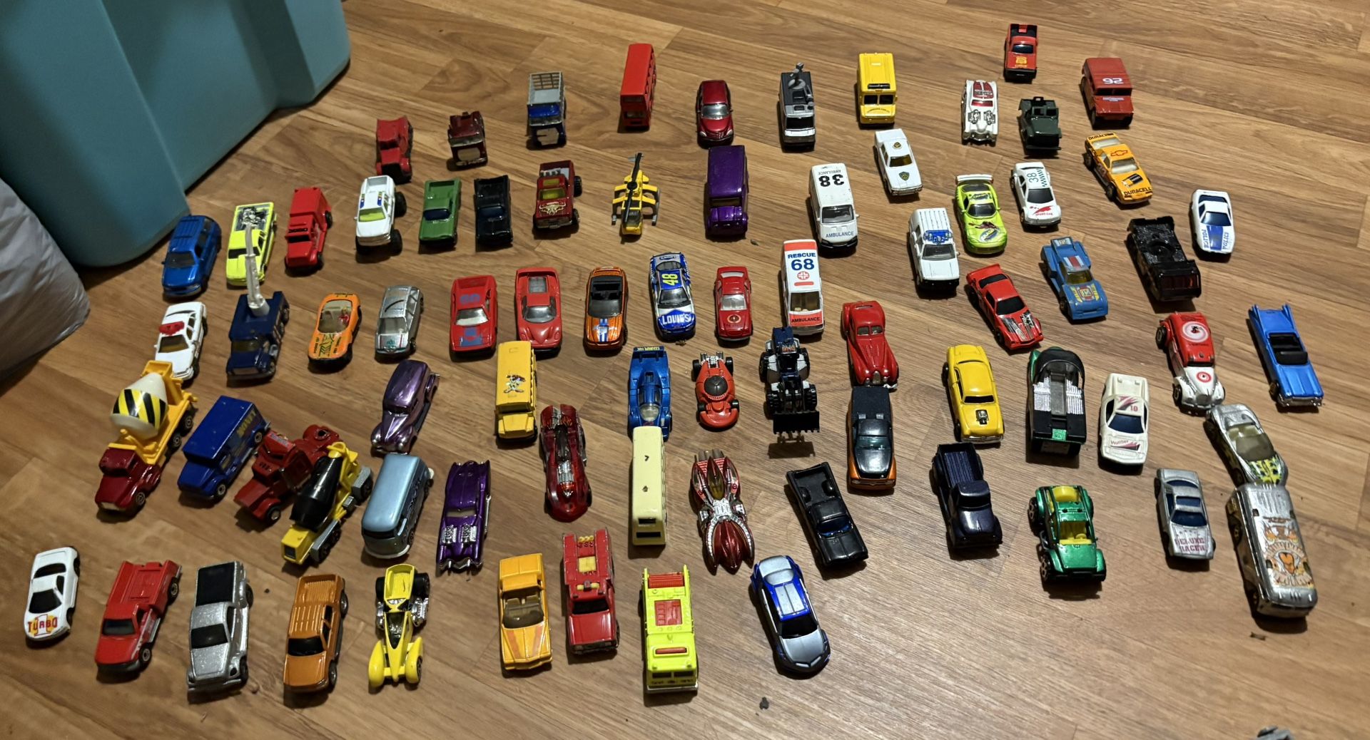 (76 Pieces) Randomly Assorted Collection Of Die-cast Metal Cars.