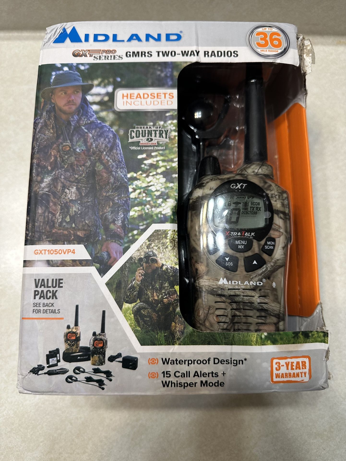 Midland GXF Pro series GXT1050VP4 GMRS Two Way Radio