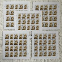 5 Sheets White Rose Forever Postage Stamps 