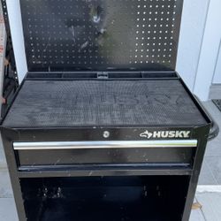Husky 27” Work Center w/ Flip Up Peg Board