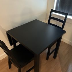 Ikea 2 person dining table set