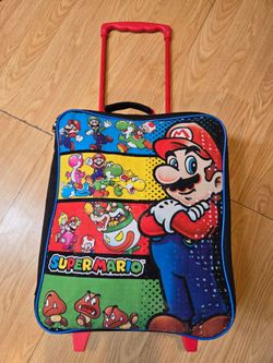 Super Mario Rolling Luggage Suitcase for Kids (lightweight)