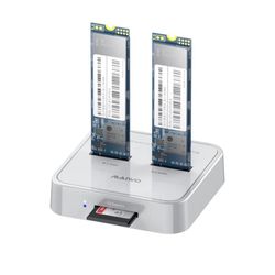 MAIWO K3016SD NVMe SATA SD 3 Bay SSD Docking Station, 10Gbps M.2 SSD Reader