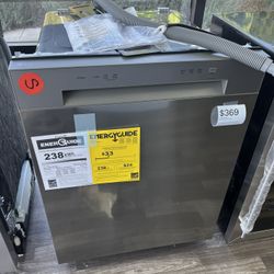 $369 LG 24” Front Control Dishwasher, Open Box, One Year Warranty