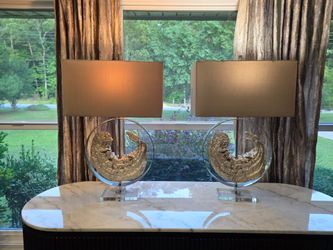 Uttermost Amberly Silver Lamps