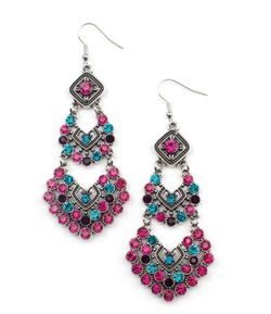 Brand new gorgeous earrings never used still sealed in package ( never open ).