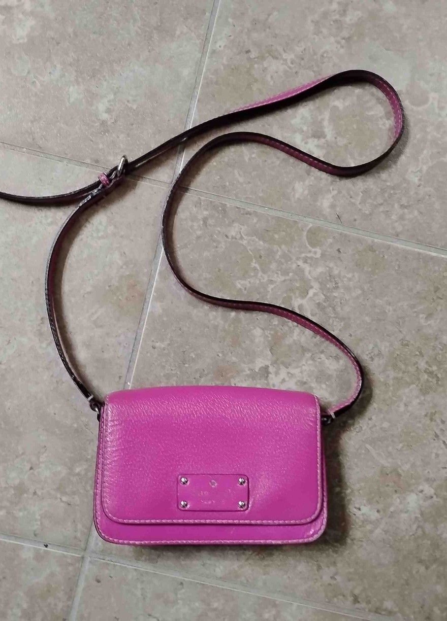 💖 Kate Spade Crossbody Bag - Hot Pink Leather