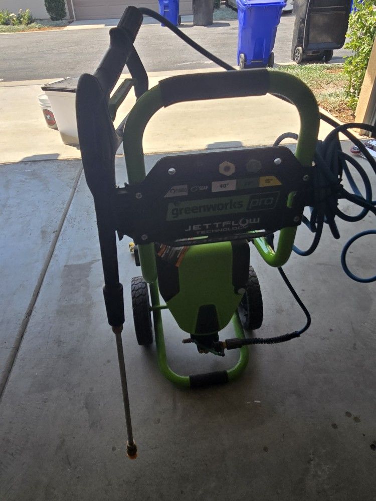 Green works Pressure Washer And Chemical bros Foam Cannon