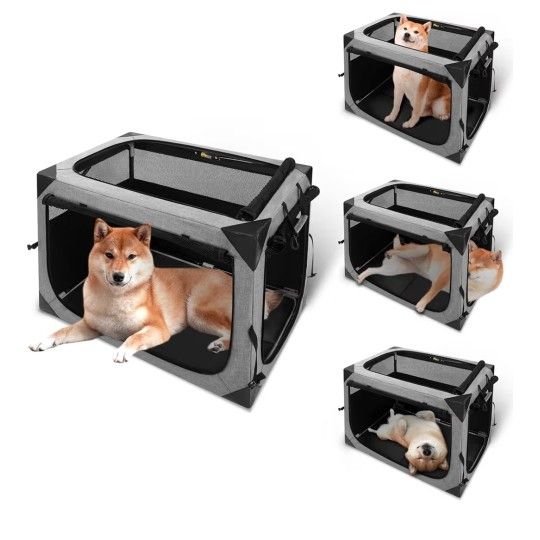 Dog Crate,36x25x25 Inch Large Dog Crate for Large or Medium Dogs, Portable and Foldable Design of Dog Cage, 