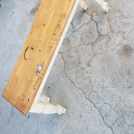 Wooden Bench Needs A Little TLC 