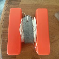 One Orange Tournament Marker Buoys Orange Mann Buoys 75’ line and weight NOS