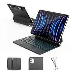 RAYMCRAFT For IPad Air 11 Inch Case With Keyboard (M4/M3/M2, 2026/2025/2024), IPad Pro 11 (4th/3rd/2nd/1st Gen) & Air 5/4th Magic Keyboard Case, 11 Co