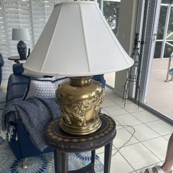 Gold Elephant Lamp