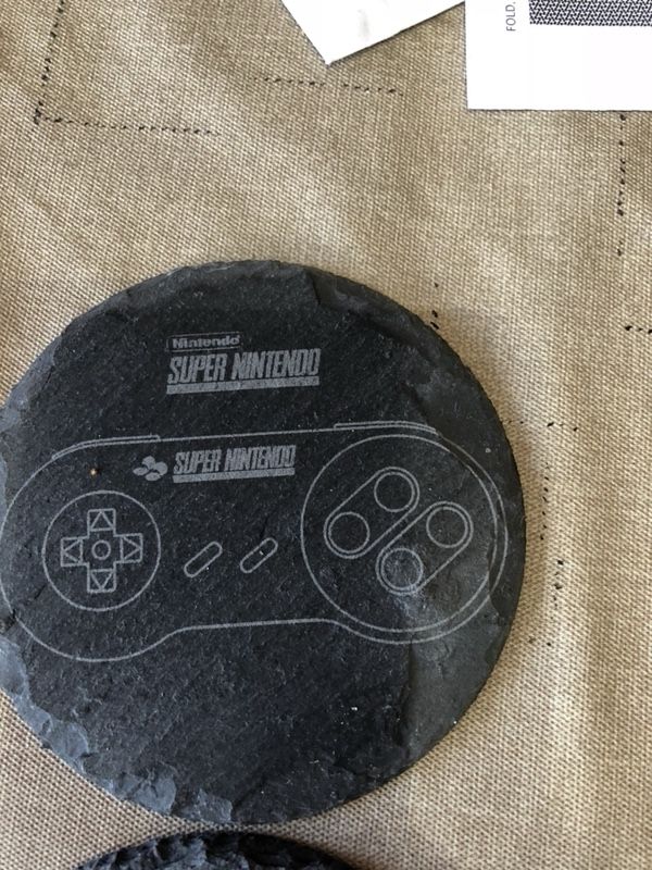 Custom LASER etched slate drink coasters