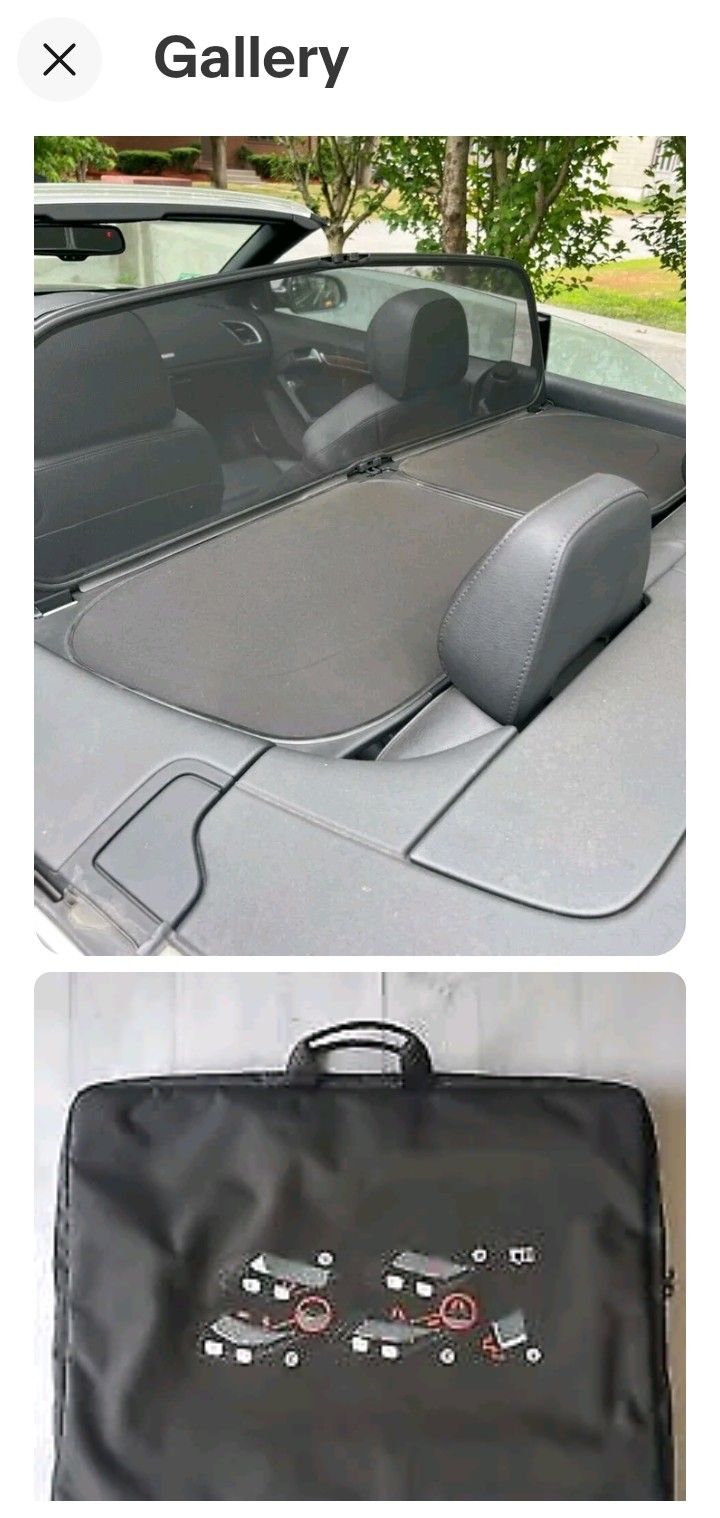 Windscreen wind deflector Genuine Audi A5 S5 Convertible Kit OEM With ...