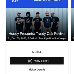 Treaty Oak Tickets